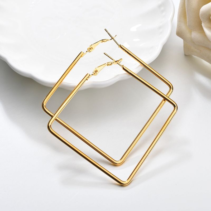 Alloy Simple Geometric Earring  (alloy) Nhbq1351-alloy