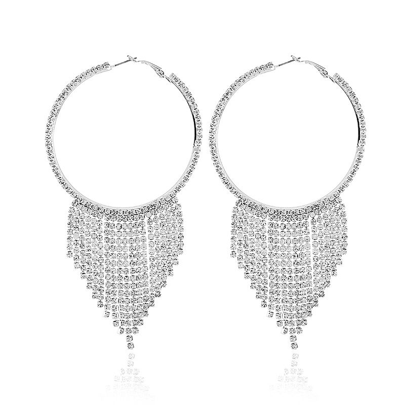 Alloy Fashion Tassel Earring  (white K White) Nhkq1710-white-k-white
