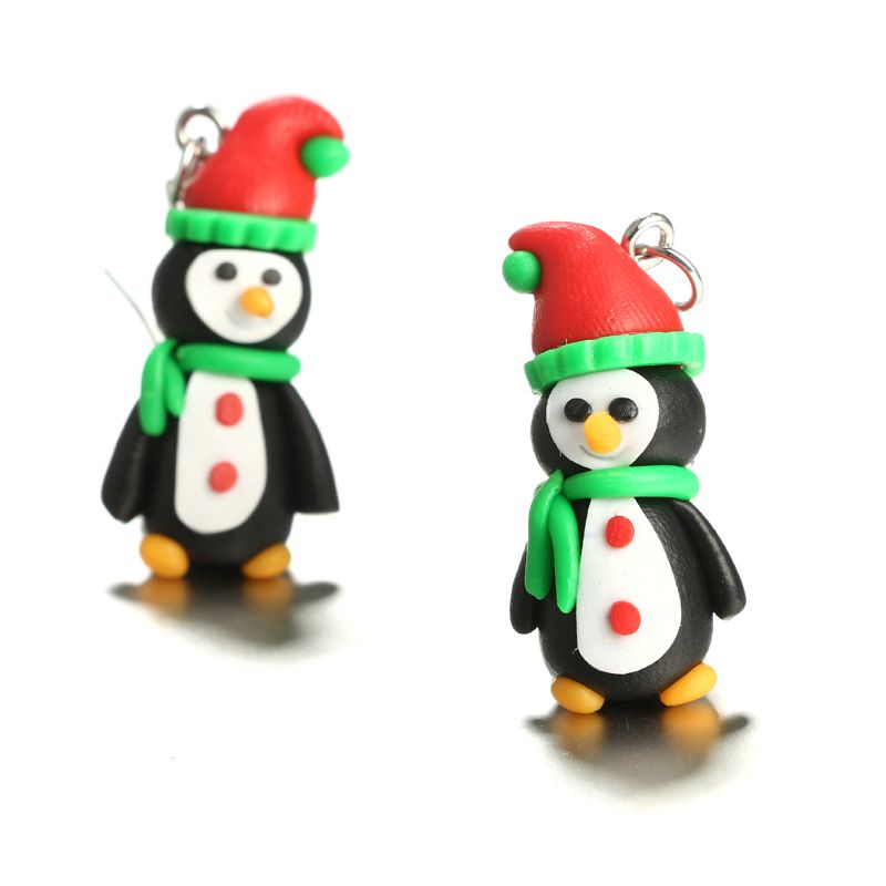 Gesangs Hand Gefertigte Pinguin-korken Ohrringe Niedliche Kleintier-korken Ohrringe
