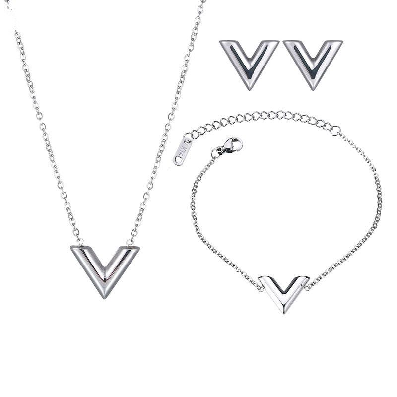 Titanium&stainless Steel Simple  Necklace  (steel-necklace) Nhhf0272-steel-necklace