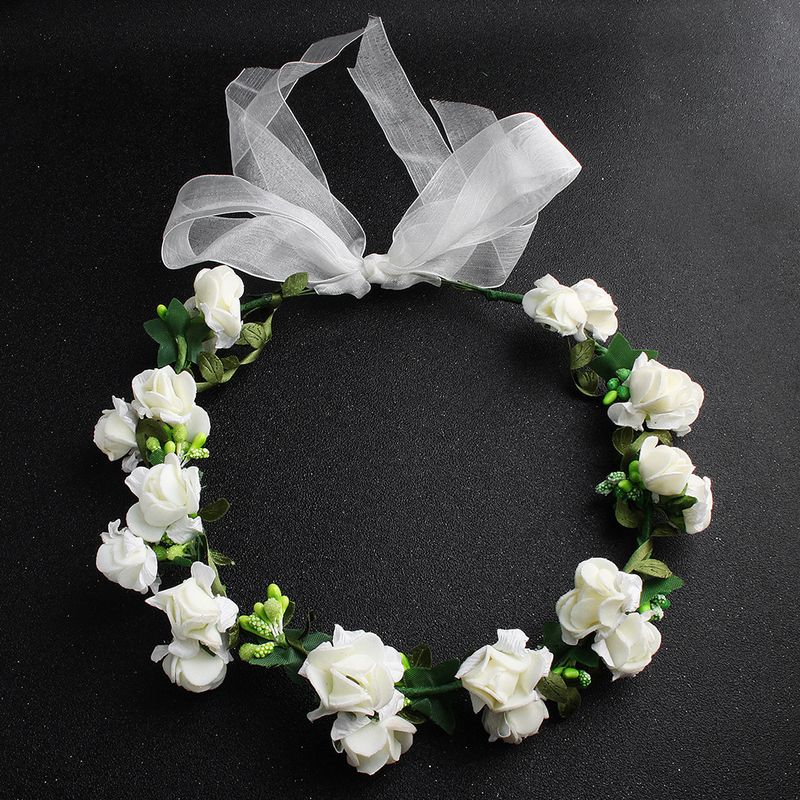 Cloth Fashion Flowers Hair Accessories  (white) Nhhs0378-white