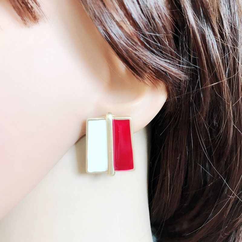 Alloy Simple  Earrings  (red) Nhom0520-red