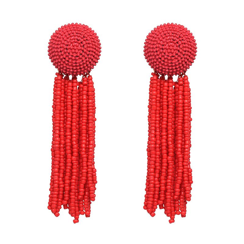 Alloy Fashion Geometric Earring  (red) Nhjj4808-red