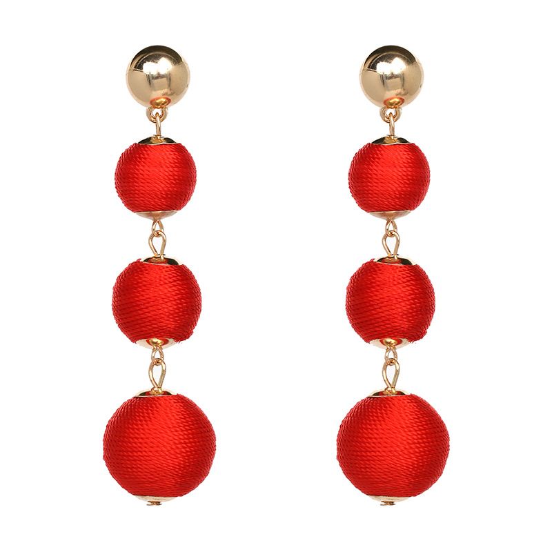 Alloy Fashion Geometric Earring  (red) Nhjj4835-red