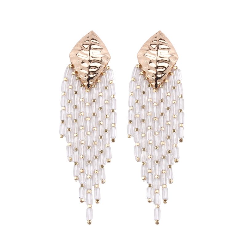 Alloy Fashion Geometric Earring  (white) Nhjq10402-white