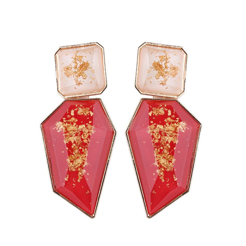 Alloy Fashion Geometric Earring  (red) Nhjq10405-red