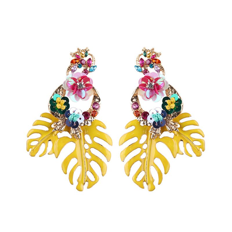 Alloy Fashion Geometric Earring  (yellow) Nhjq10308-yellow