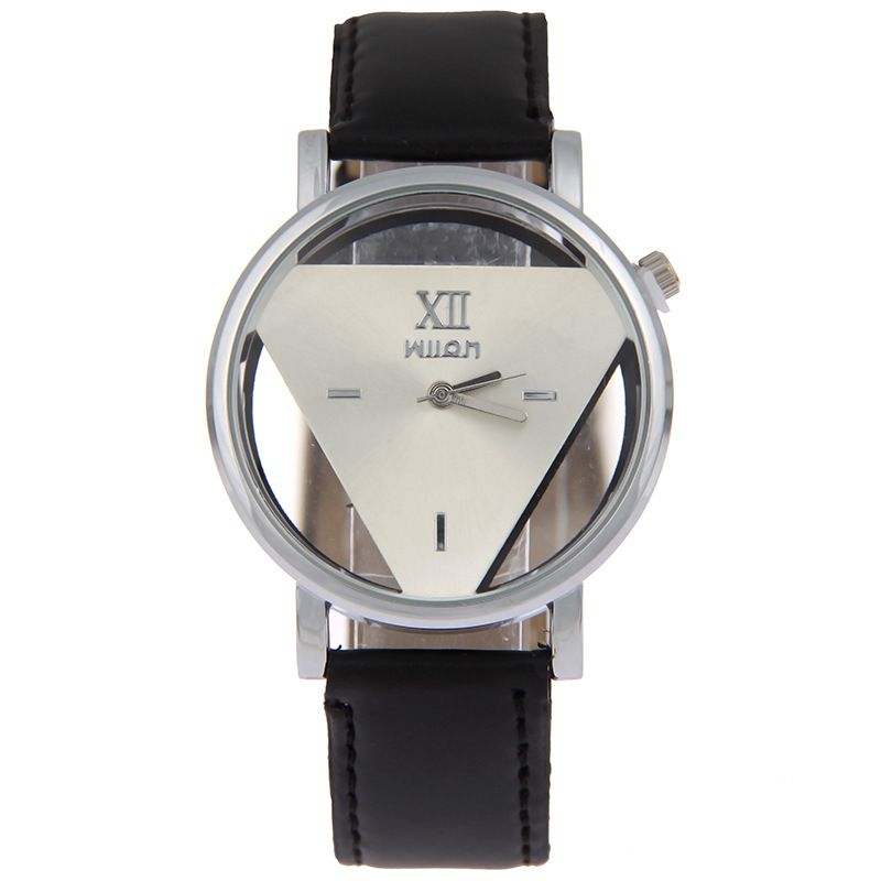 Montre En Alliage De Verre Ordinaire Loisirs Miroir (noir Avec Noir) Nhsy0440