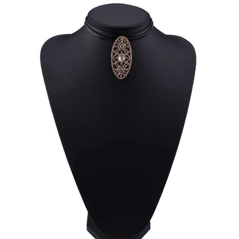 Occident And The United States Alloy Rhinestone Necklace (alloy) Nhjq6592