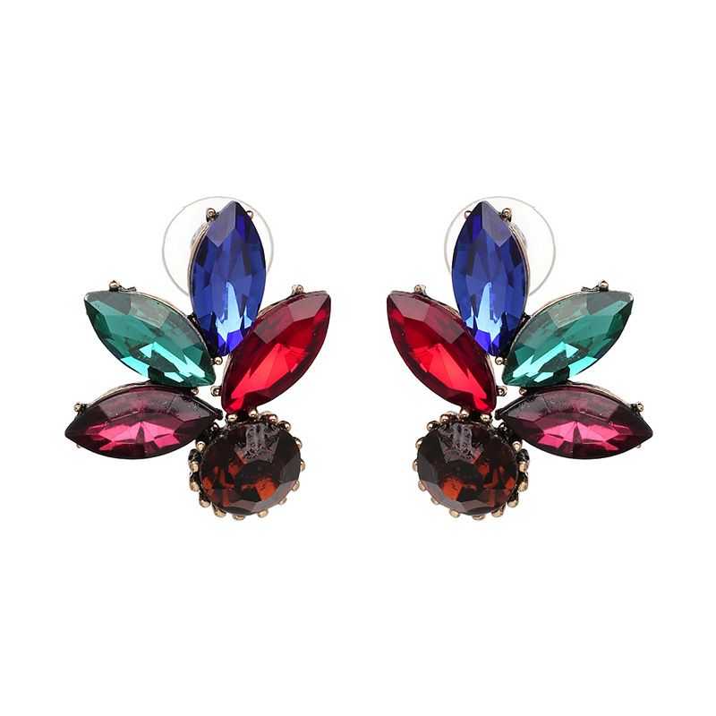 Other Imitated Crystal&cz  Earring Flowers (color)  Nhjj3762-color