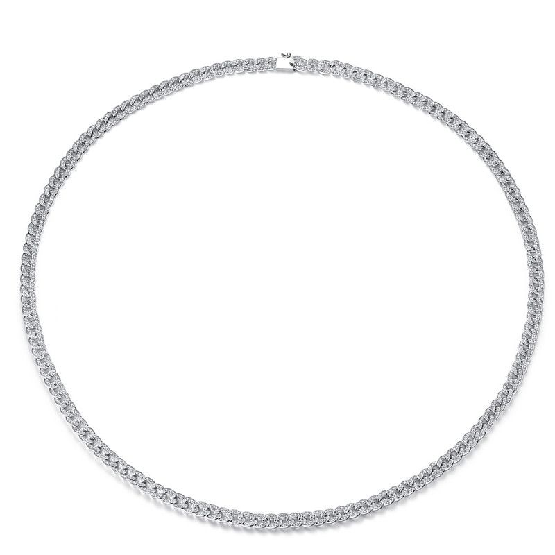 Alloy Fashion Geometric Necklace  (platinum-15d15) Nhtm0228-platinum-15d15