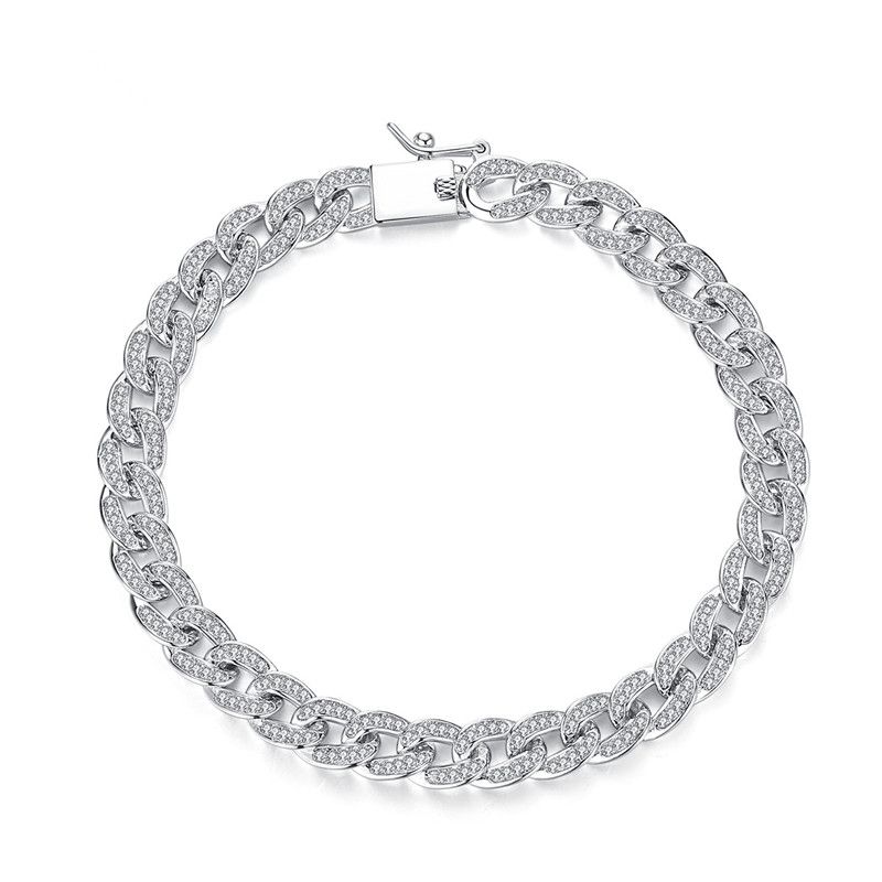Alloy Fashion Geometric Bracelet  (platinum 17cm Thin Section) Nhtm0233-platinum-17cm-thin-section