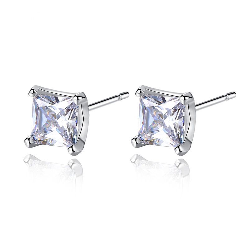 Alloy Simple Geometric Earring  (white-01f12) Nhtm0254-white-01f12