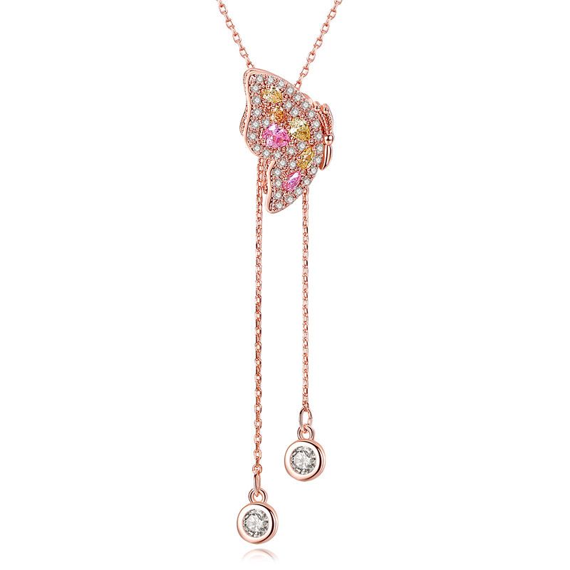 Alloy Simple Animal Necklace  (rose Alloy) Nhtm0256-rose-alloy