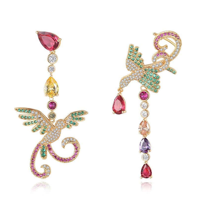 Alloy Fashion Animal Earring  (champagne Alloy-05g14) Nhtm0300-champagne-alloy-05g14