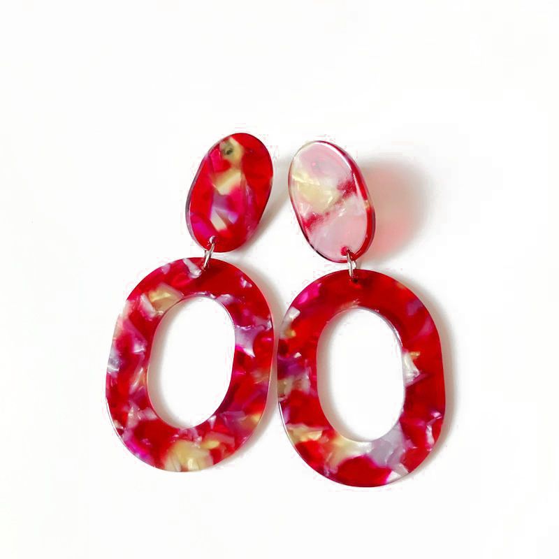 Alloy Fashion  Earring  (red) Nhom0687-red