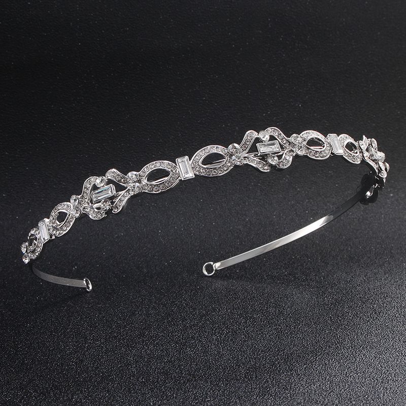 Imitated Crystal&cz Fashion Geometric Hair Accessories  (alloy) Nhhs0453-alloy