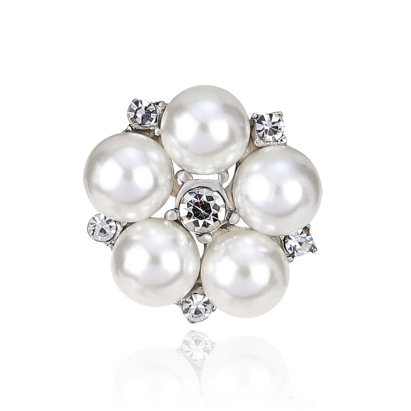 Broche En Perles Incrustées De Version Coréenne (aa084-a) Nhdr1000