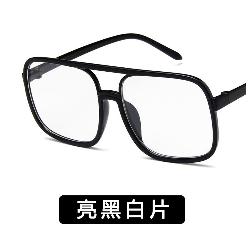 2018 Nouvelle Mode Transparent Plaine Lunettes Vintage Grande Place Jante Lunettes Cadre À La Mode Lunettes Lunettes