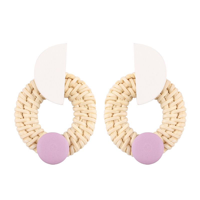 Alloy Fashion Geometric Earring  (a White) Nhjq10559-a-white