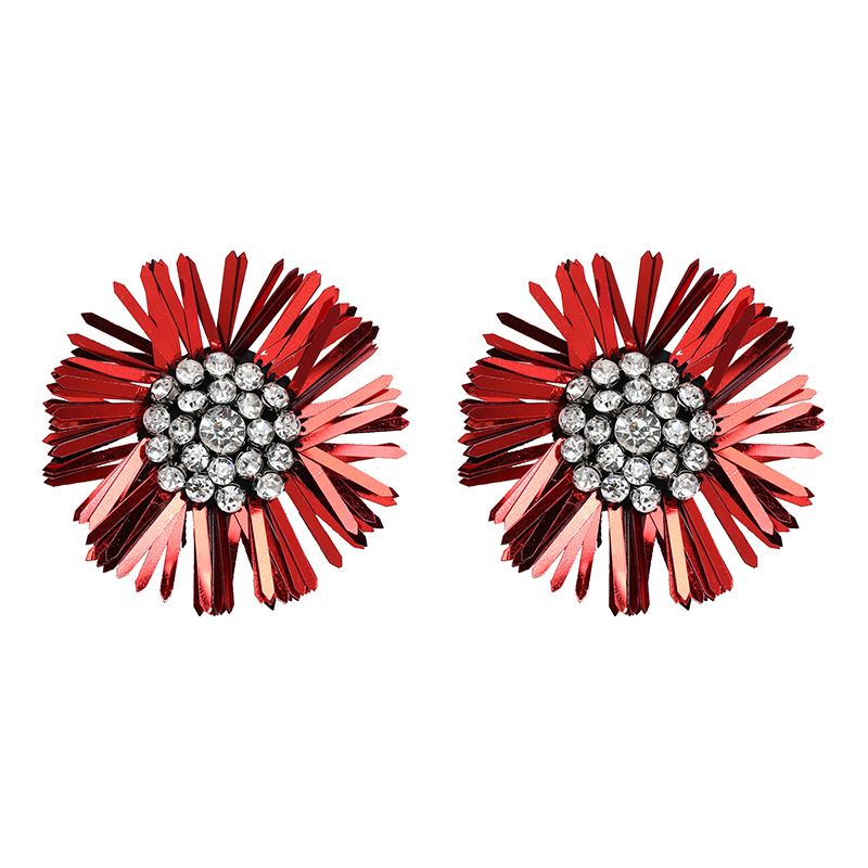 Alloy Fashion Geometric Earring  (red) Nhjj5014-red