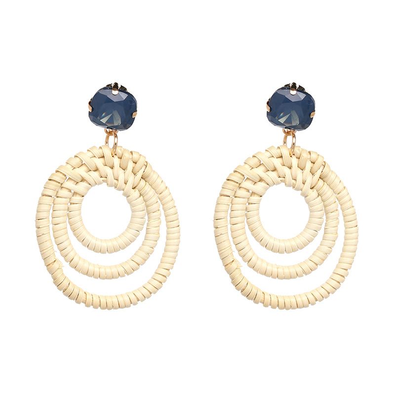 Alloy Fashion Geometric Earring  (blue) Nhjj5032-blue