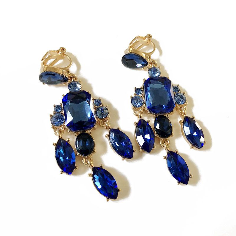Alloy Fashion  Earring  (blue Ear Clip) Nhom0747-blue-ear-clip
