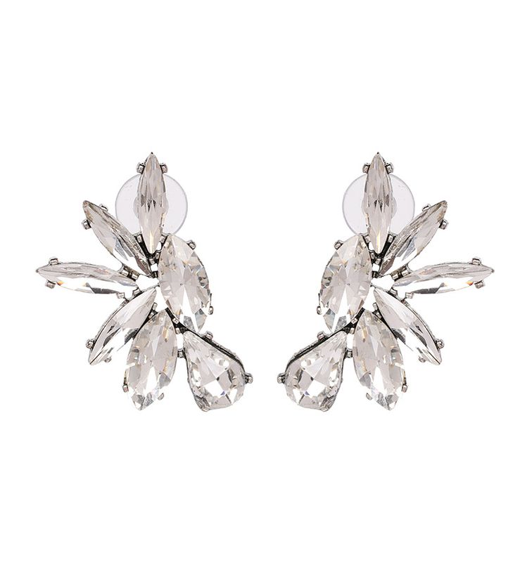 Imitated Crystal&cz Fashion Geometric Earring  (white) Nhjj4991-white