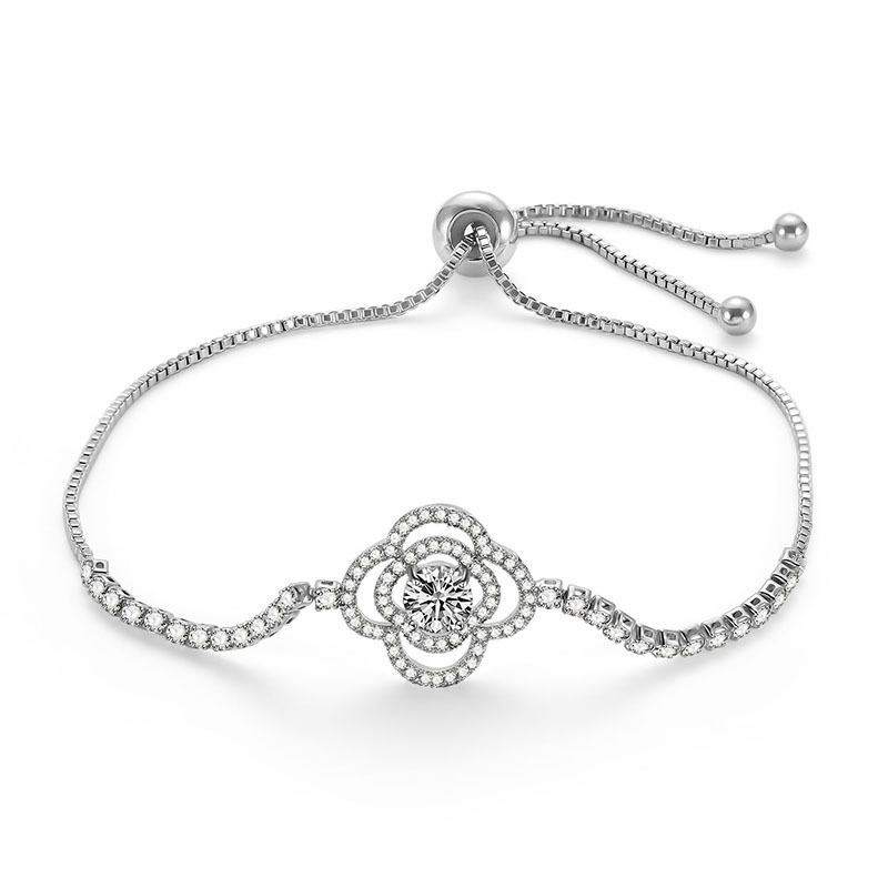 Alloy Simple Flowers Bracelet  (66186028) Nhlp1145-66186028