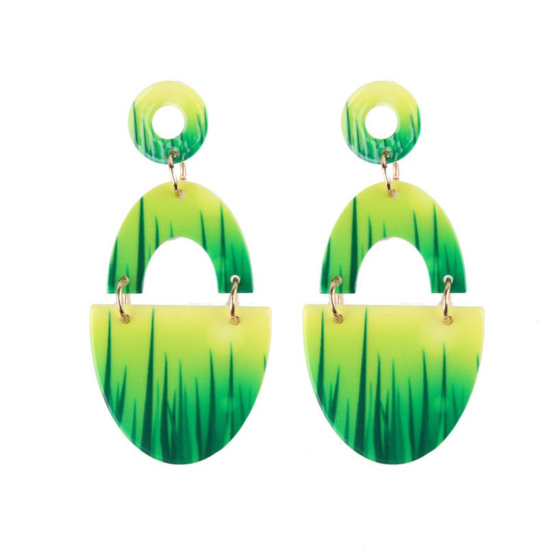 Alloy Simple  Earring  (green) Nhjq10619-green