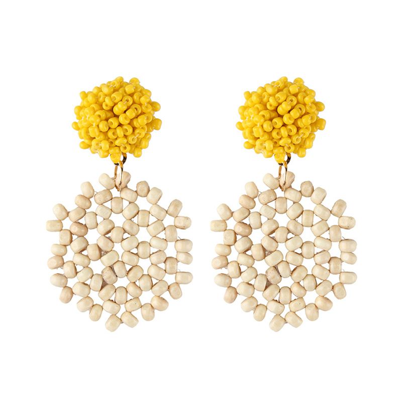 Alloy Simple  Earring  (yellow) Nhjq10621-yellow