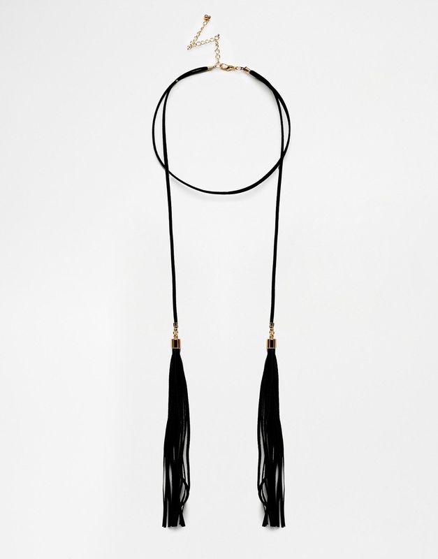 Alloy Fashion Tassel Necklace  (black) Nhbq1559-black