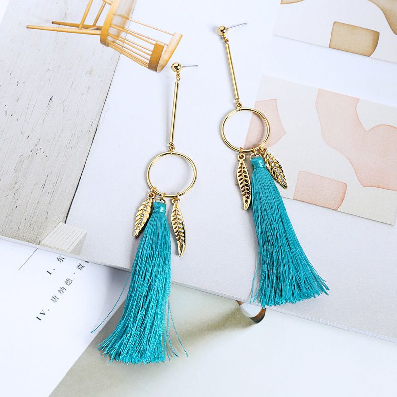Alloy Fashion Tassel Earring  (photo Color) Nhqd5609-photo-color
