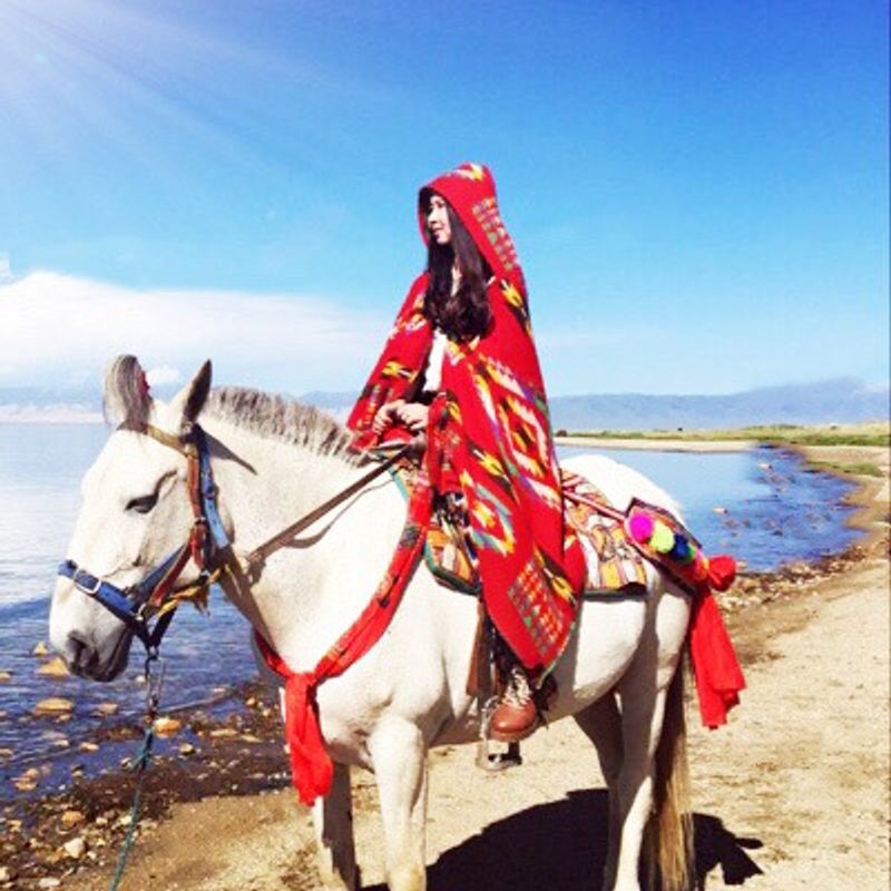 Nepal Tibet Lijiang Reise Foto Ethnischen Stil Umhang Großen Schal Weibliche Umhang Sommer Klimaanlage Schal