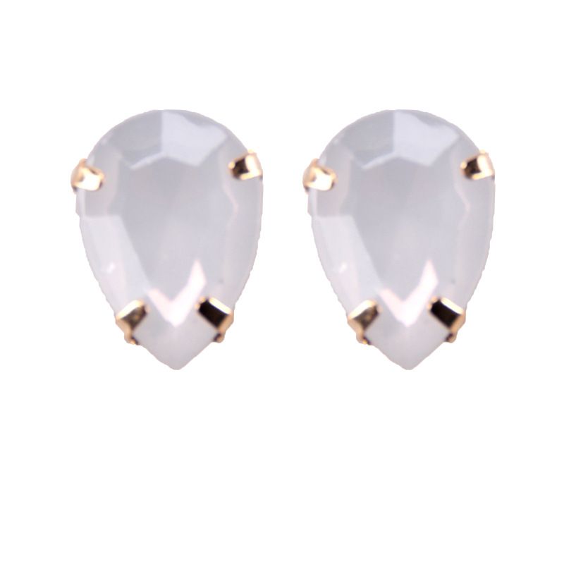 Imitated Crystal&cz Fashion Geometric Earring  (white) Nhjq10708-white