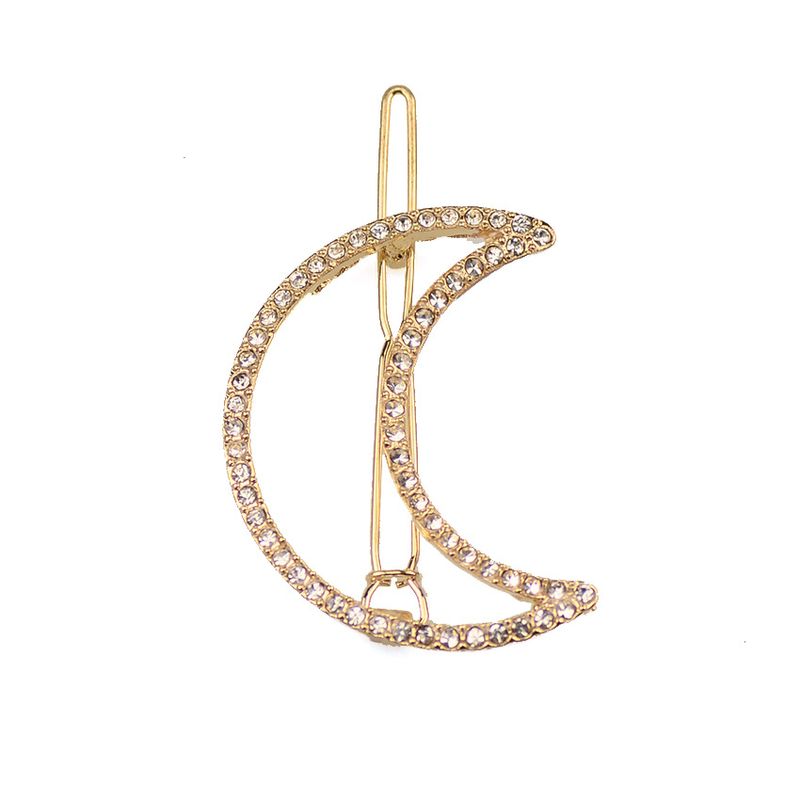 Alloy Simple Geometric Hair Accessories  (h124 Alloy Moon) Nhhn0303-h124-alloy-moon