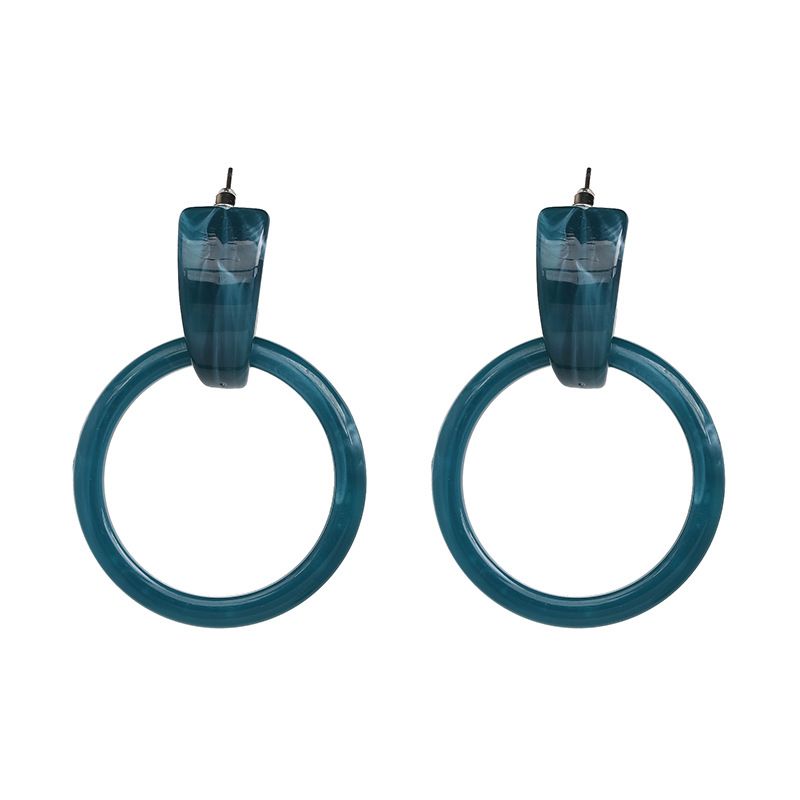 Plastic Fashion Geometric Earring  (ink-blue Colour) Nhjj5131-ink-blue-colour