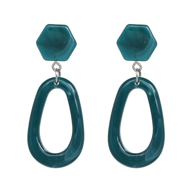 Plastic Fashion Geometric Earring  (ink-blue Colour) Nhjj5137-ink-blue-colour