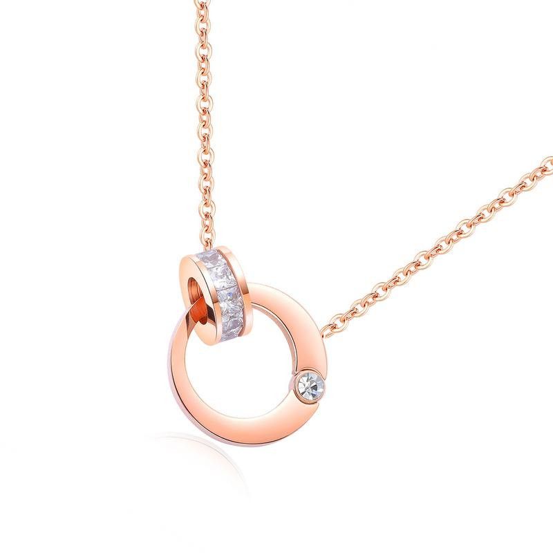 Titanium&stainless Steel Korea Geometric Necklace  (necklace) Nhop2978-necklace