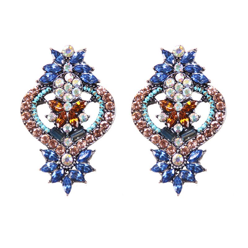 Alloy Fashion Geometric Earring  (blue) Nhjq10740-blue