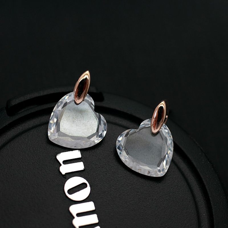 Alloy Korea Sweetheart Earring  (rose Alloy) Nhlj4122-rose-alloy