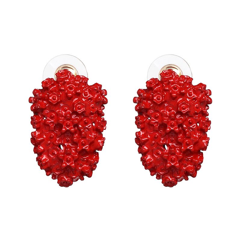 Alloy Fashion Geometric Earring  (red) Nhjj5068-red