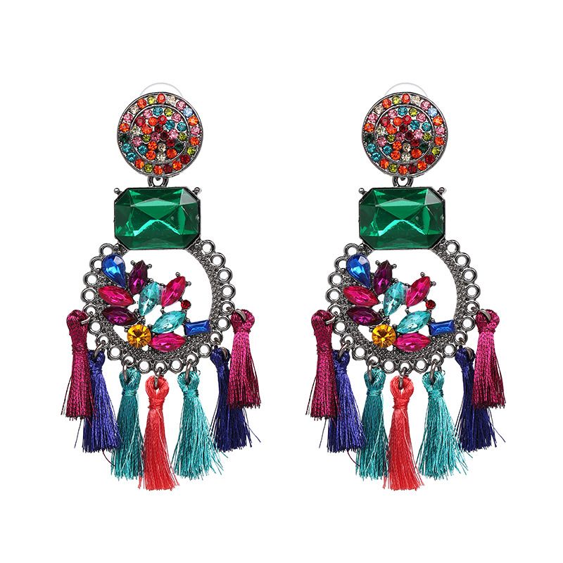 Alloy Fashion Tassel Earring  (color) Nhjj5076-color