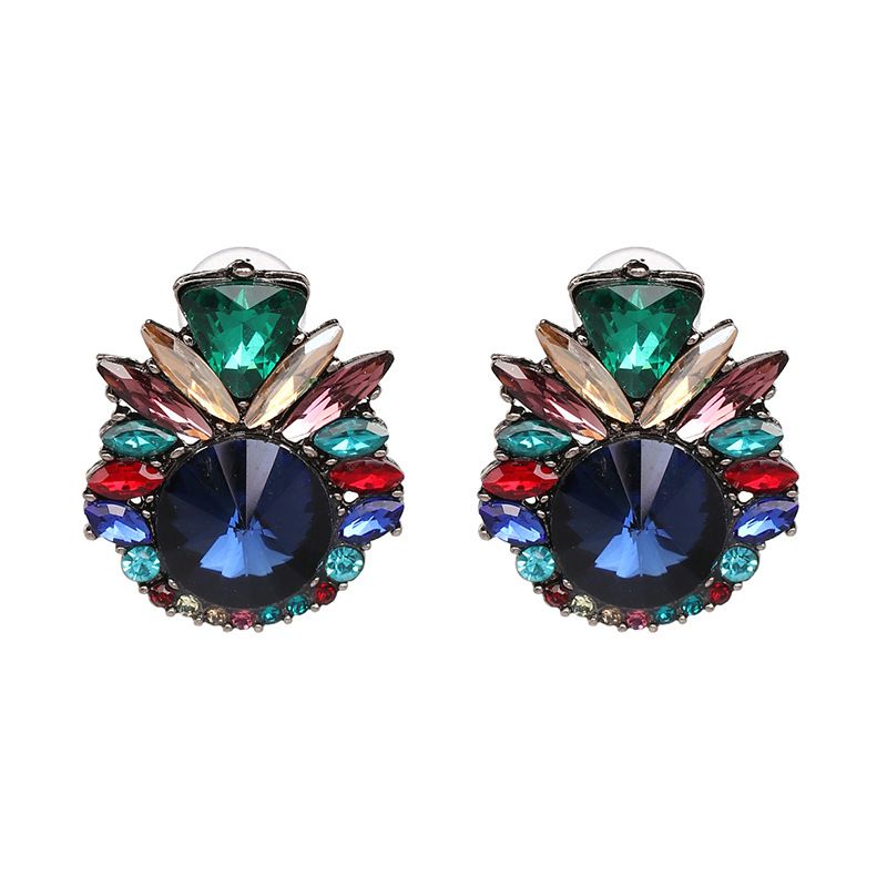 Jujia Neue Europäische Und Amerikanische Temperament Diamant Ohrringe High-end-qualität  Heiß Verkauften Grenz Überschreiten Den E-commerce 2 Farben 51154