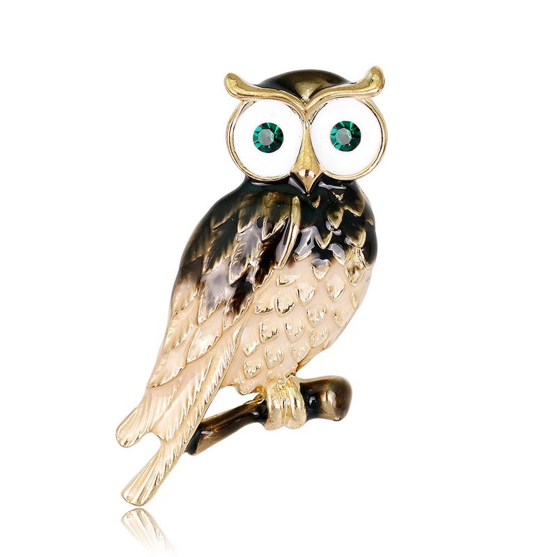 Nouvelle Européen Et Américain Populaire Animal Broche Personnalité De La Mode Hibou Broche De Bande Dessinée Rétro Corsage Pour Dames Spot