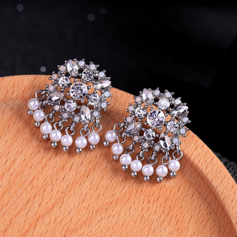 Alloy Fashion Flowers Earring  (photo Color) Nhqd5505-photo-color