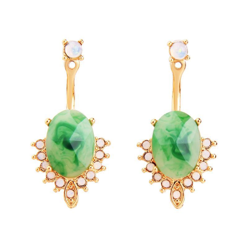 Alloy Fashion Geometric Earring  (green-1) Nhqd5560-green-1