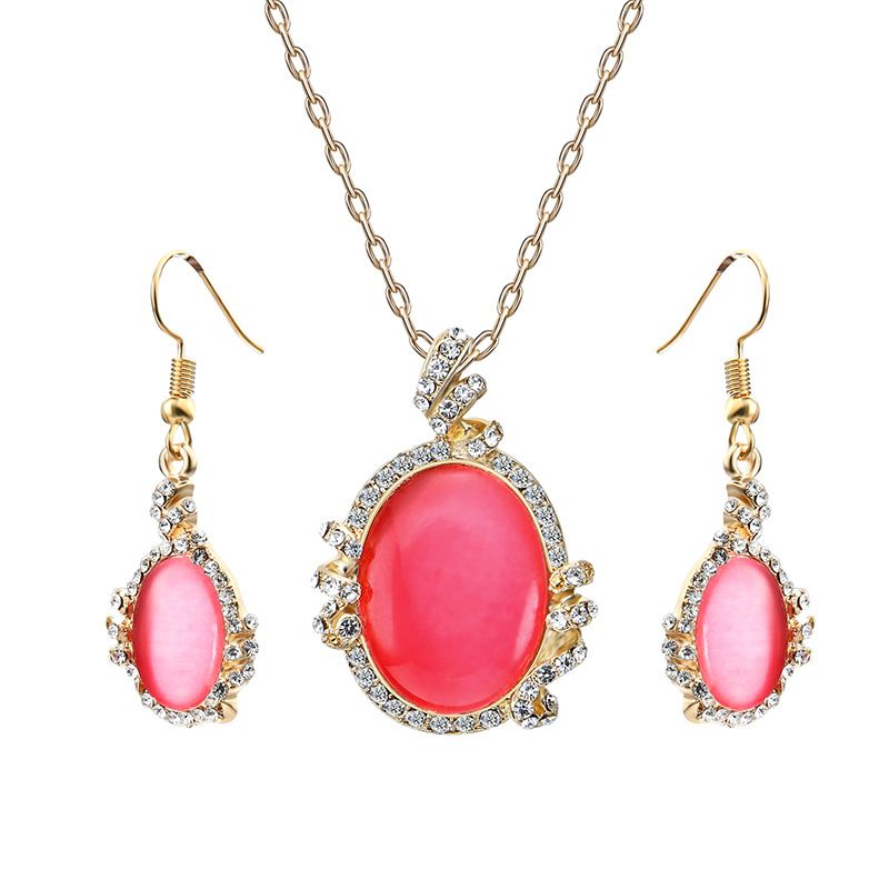 Alloy Korea  Necklace  (61172389 Red) Nhxs1772-61172389-red