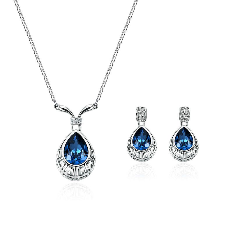 Alloy Korea  Necklace  (61172406 Blue) Nhxs1776-61172406-blue