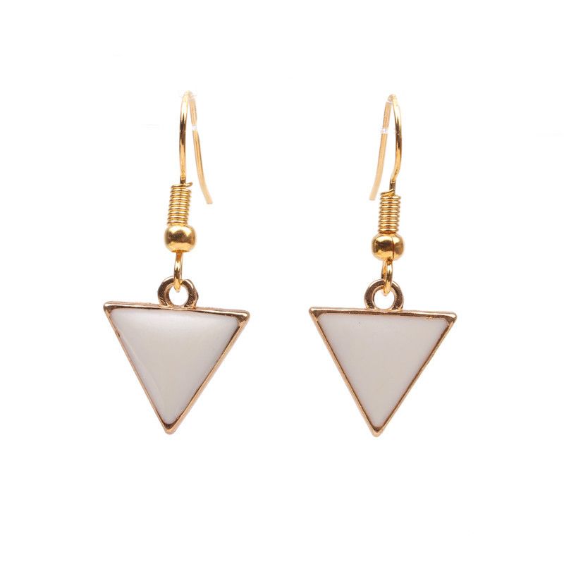 Außenhandel Meist Verkaufte Geometrische Dreieck Ohrringe Schmuck Großhandel Tropf Öl Geometrische Ohrringe Ohrringe